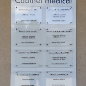 Plaque Cabinet Médical