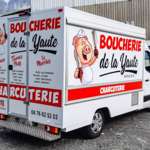 Texte Adhésif Boucherie de la Yaute