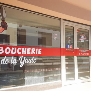 Vitrine Boucherie de la Yaute