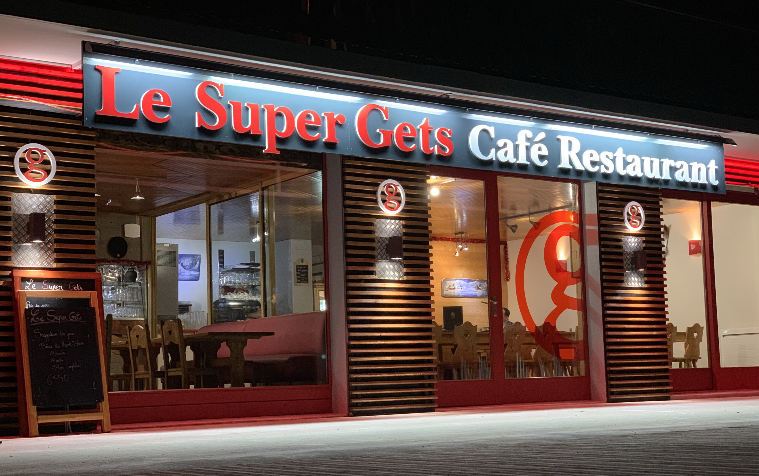Enseigne Le super Gets Café Restaurant
