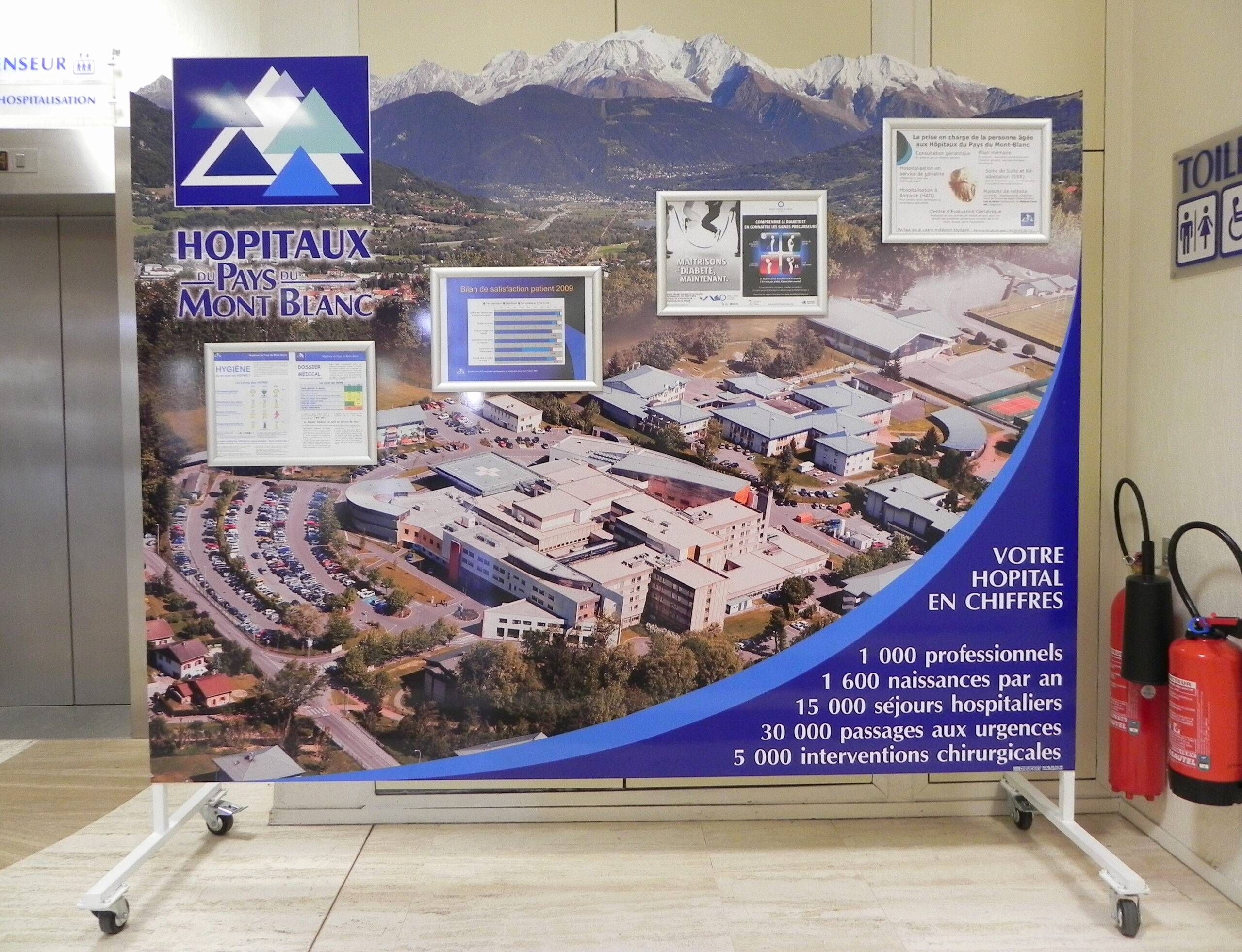 Porte affiche Hôpitaux du Pays du Mont-Blanc