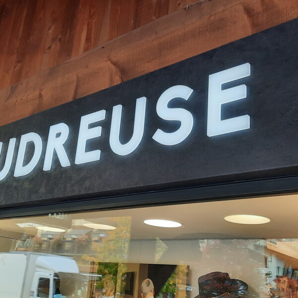 Enseigne Lumineuse Poudreuse