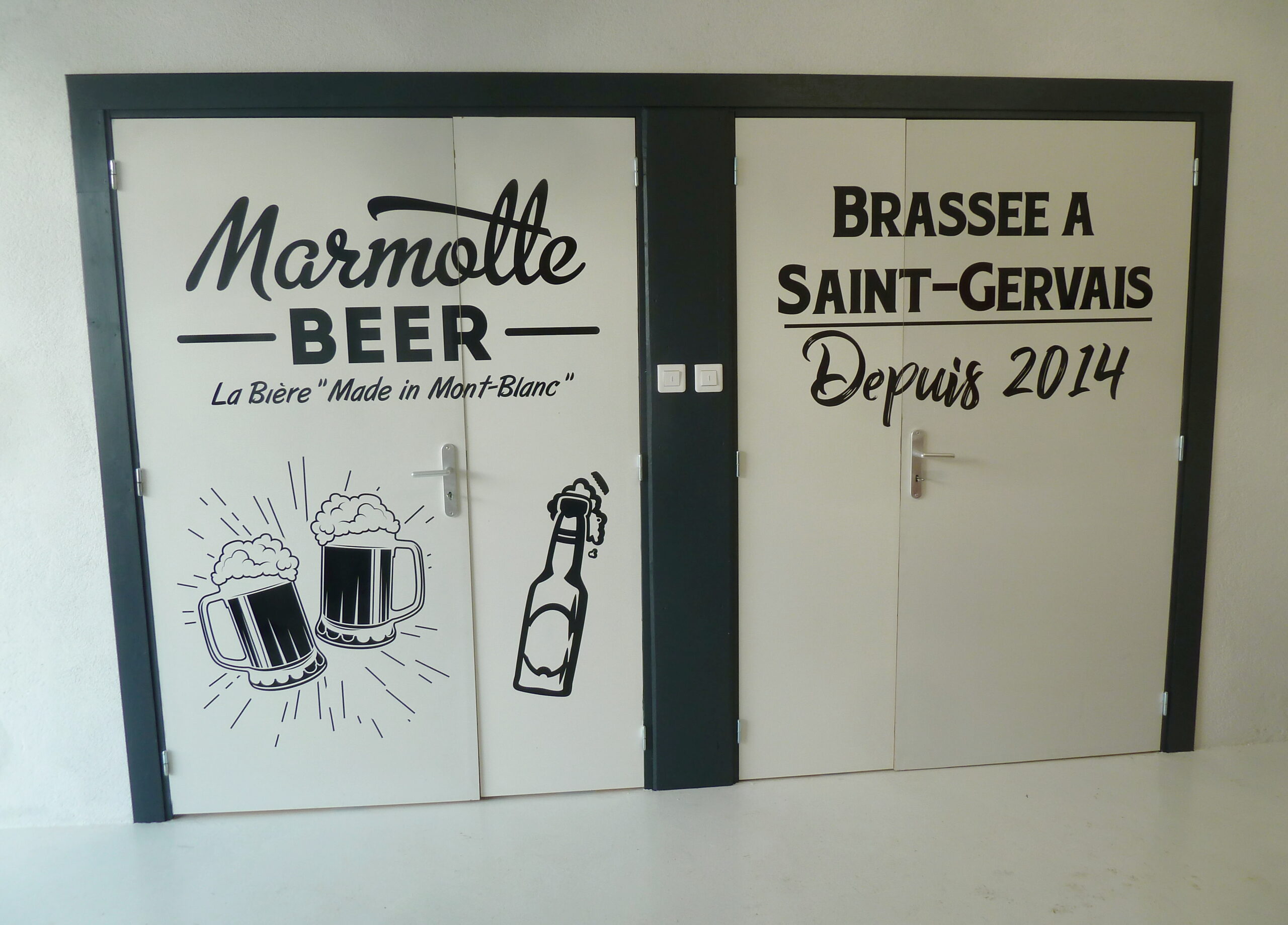 Signalétique intérieure Marmotte beer
