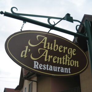 Enseigne Drapeau Auberge d'Arenthon