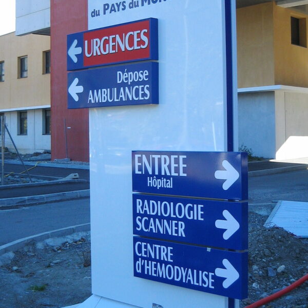Signalétique Hôpitaux du Pays du Mont-Blanc