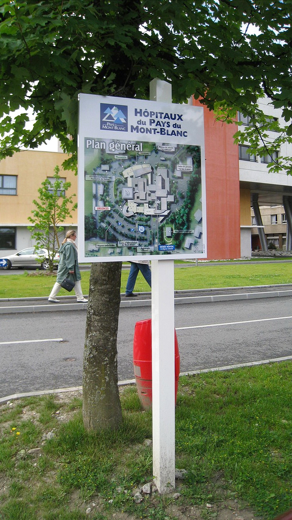 Hôpitaux du Mont-Blanc à Sallanches plan de piste