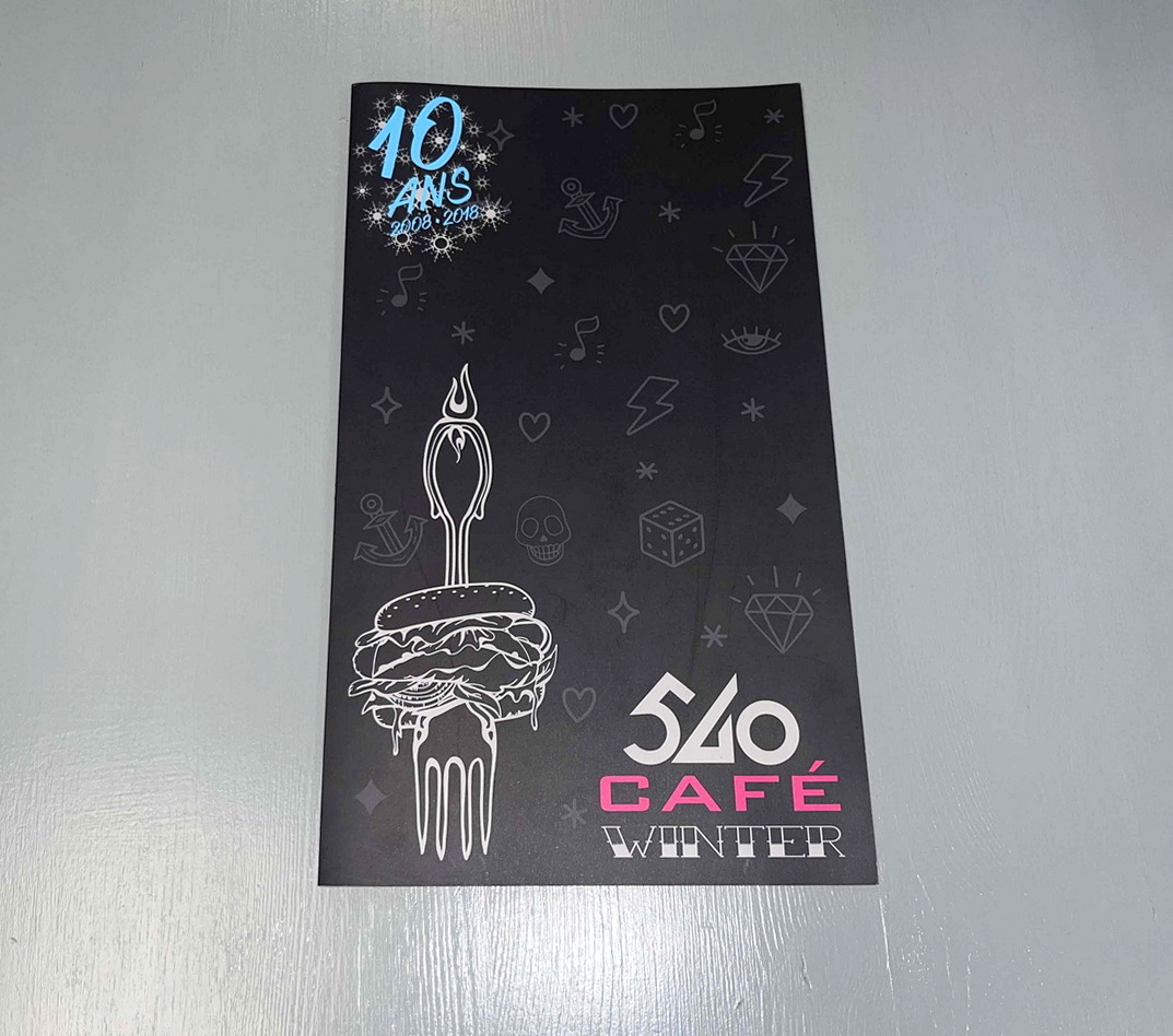 540 café à Megève carte
