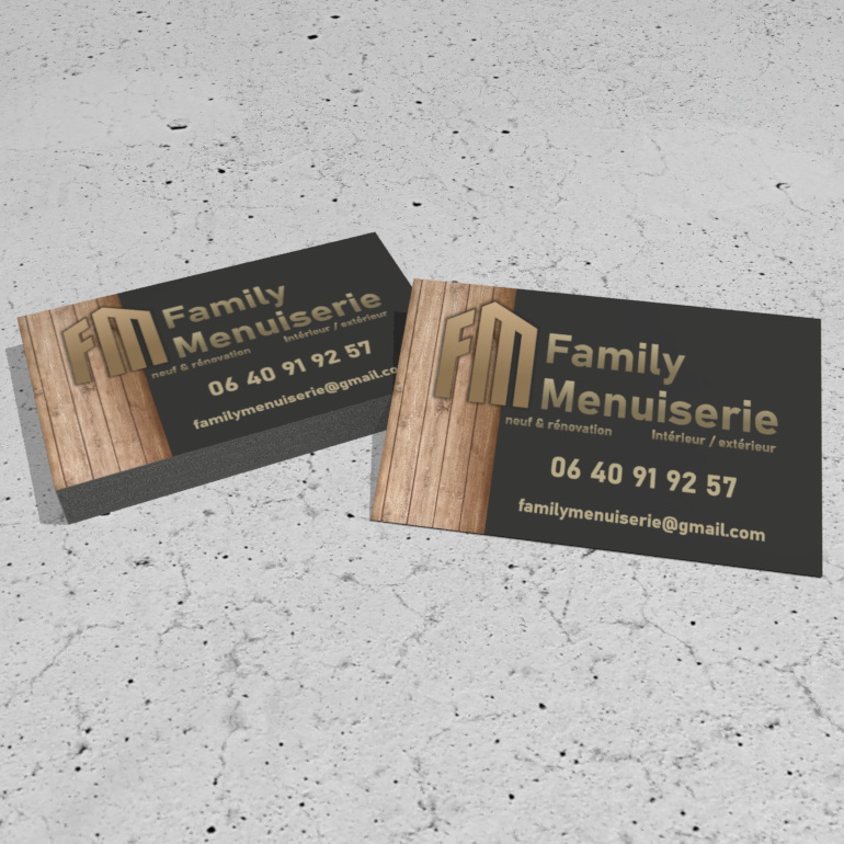 Family Menuiserie carte