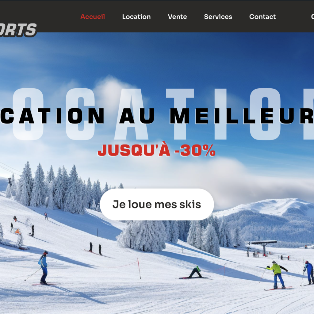 Site web Roche Megève, location de ski à megève