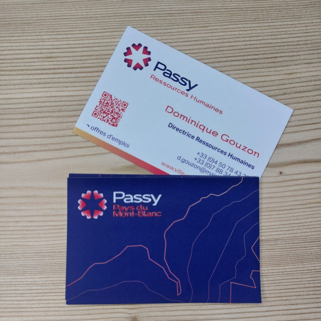 Passy mairie, cartes de visites