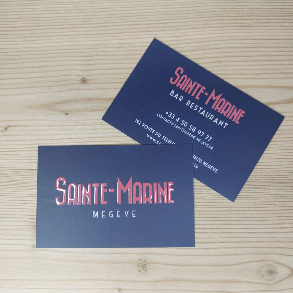 cartes de visite, sainte marine