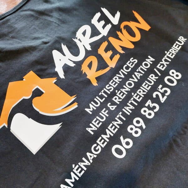 Un marquage textile pour Aurel Renov