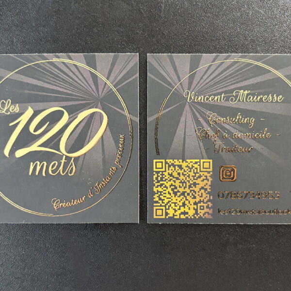 Carte commerciale sur-mesure pour Les 120 Mets