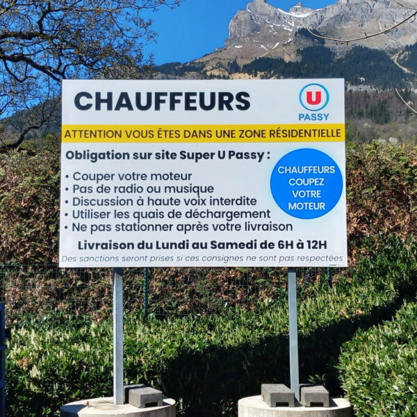 Signalétique de livraison claire et sécurisée pour Super U