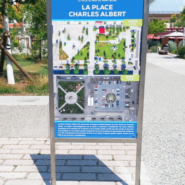 Panneau d’information pour la Ville de Sallanches