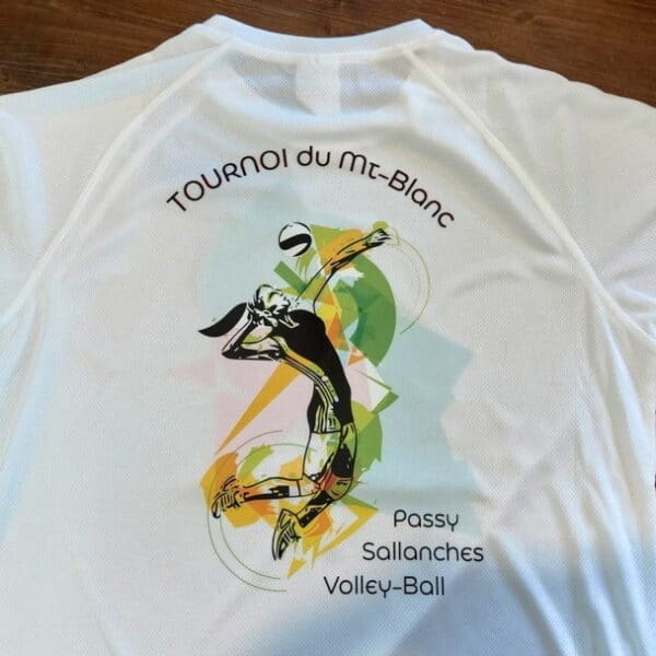 Flocage textile pour le Tournoi du Mont-Blanc