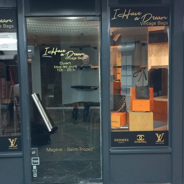 Décoration des vitrines I Have a Dream à Megève