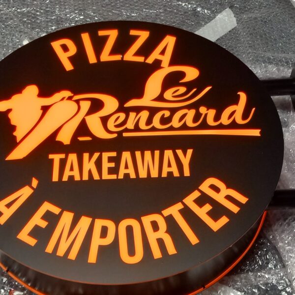 Enseigne drapeau Le Rencard