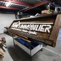 Enseignes lumineuses agence Alpina