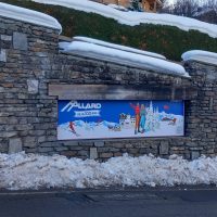 Panneau signalétique – Allard, Megève
